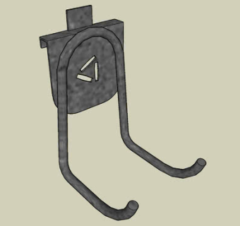 黑色金属挂钩SU模型下载_sketchup草图大师SKP模型