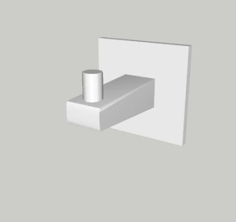 雅格浴室浴袍钩SU模型下载_sketchup草图大师SKP模型