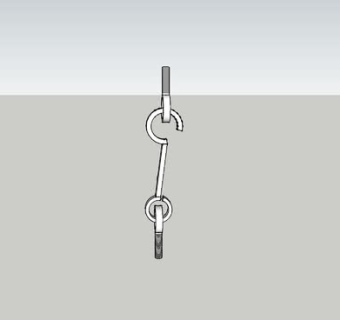 金属鱼眼钩SU模型下载_sketchup草图大师SKP模型