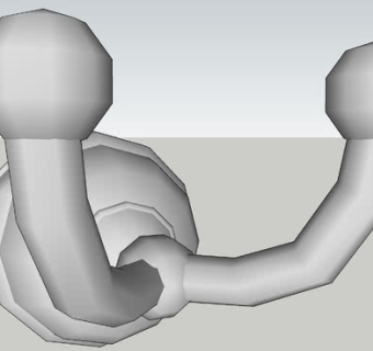 家用挂包钩SU模型下载_sketchup草图大师SKP模型
