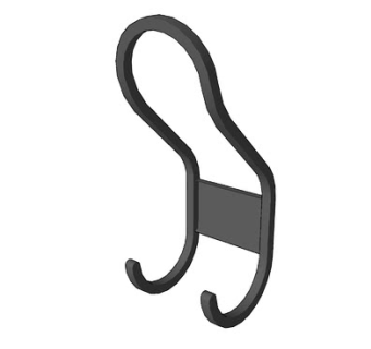 宜家客厅黑色挂钩SU模型下载_sketchup草图大师SKP模型