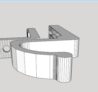 更长的小柜钩SU模型下载_sketchup草图大师SKP模型