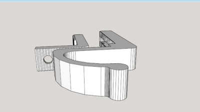 更长的小柜钩SU模型下载_sketchup草图大师SKP模型