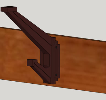 胶木的衣帽钩SU模型下载_sketchup草图大师SKP模型