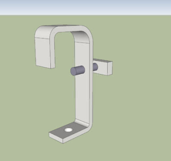 固定式钩夹SU模型下载_sketchup草图大师SKP模型
