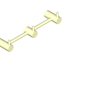三挂长袍钩SU模型下载_sketchup草图大师SKP模型