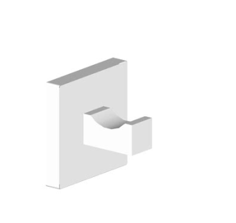 铜镀络壁式挂钩SU模型下载_sketchup草图大师SKP模型