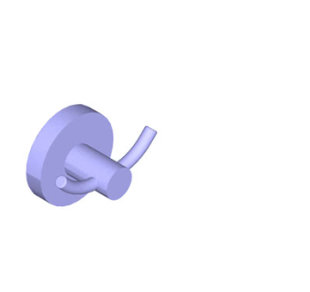 壁式双挂钩SU模型下载_sketchup草图大师SKP模型