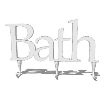 浴室3钩挂钩SU模型下载_sketchup草图大师SKP模型