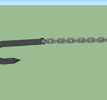 j形钩链SU模型下载_sketchup草图大师SKP模型