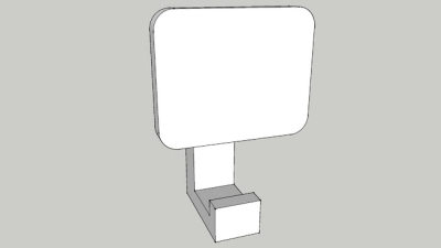 门后挂钩单钩SU模型下载_sketchup草图大师SKP模型