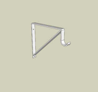 带杆钩的架子支架SU模型下载_sketchup草图大师SKP模型