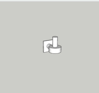 简易门后挂钩SU模型下载_sketchup草图大师SKP模型