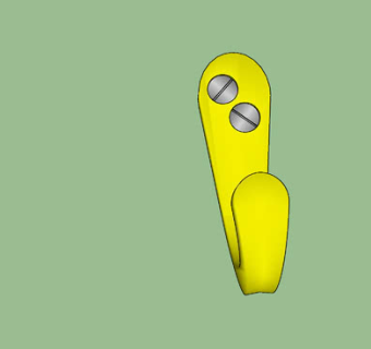 黄铜钩SU模型下载_sketchup草图大师SKP模型