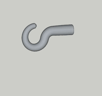 金属大拖钩SU模型下载_sketchup草图大师SKP模型