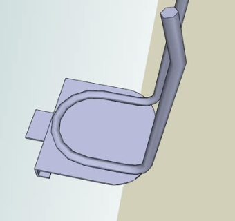 双钩挂钩SU模型下载_sketchup草图大师SKP模型