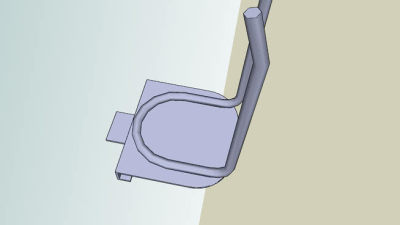 双钩挂钩SU模型下载_sketchup草图大师SKP模型