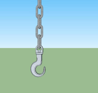 金属钩链SU模型下载_sketchup草图大师SKP模型