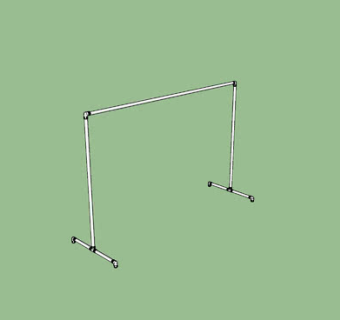 室外水管晾衣架SU模型下载_sketchup草图大师SKP模型