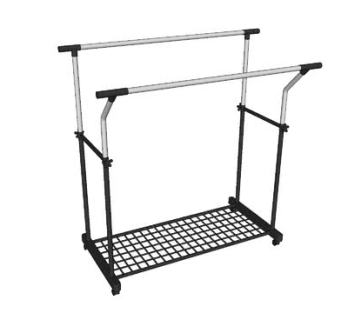 室外金属晾衣架SU模型下载_sketchup草图大师SKP模型