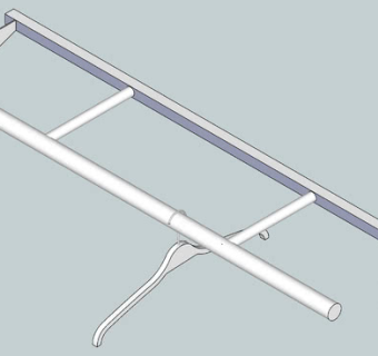 悬挂器晾衣架SU模型下载_sketchup草图大师SKP模型