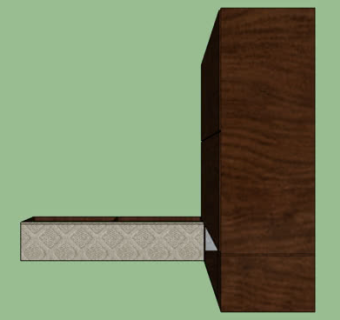 卧房木制鞋柜衣柜组合SU模型下载_sketchup草图大师SKP模型