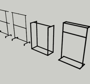 多款衣物衣架SU模型下载_sketchup草图大师SKP模型
