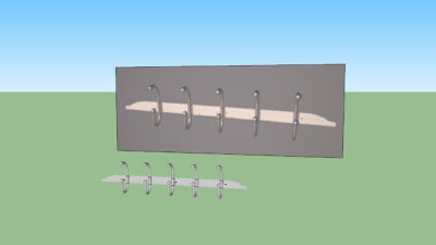 现代衣物挂钩SU模型下载_sketchup草图大师SKP模型