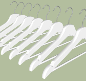 家居用品白色衣架SU模型下载_sketchup草图大师SKP模型