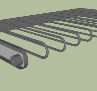 灰色裤子衣架SU模型下载_sketchup草图大师SKP模型