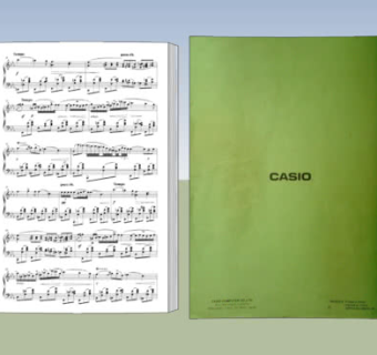 音乐乐谱书籍SU模型下载_sketchup草图大师SKP模型