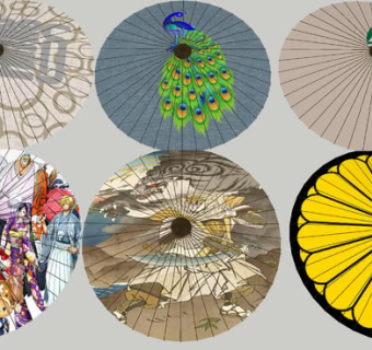 日本油纸伞合集SU模型下载_sketchup草图大师SKP模型