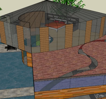 现代创意别墅建筑SU模型下载_sketchup草图大师SKP模型