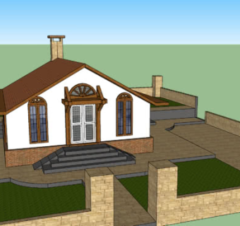 欧式棚屋别墅建筑SU模型下载_sketchup草图大师SKP模型