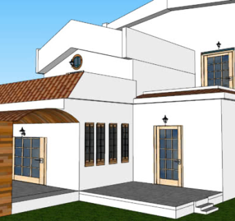 复式独栋别墅SU模型下载_sketchup草图大师SKP模型
