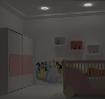 卡米拉婴儿室儿童房SU模型下载_sketchup草图大师SKP模型