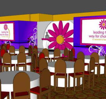 拜耳女性健康套装设计会议室SU模型下载_sketchup草图大师SKP模型