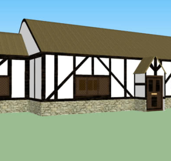 老式棚屋民房SU模型下载_sketchup草图大师SKP模型