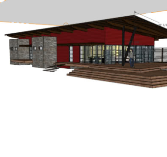 现代创意房屋设计SU模型下载_sketchup草图大师SKP模型