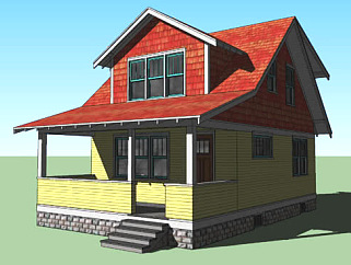 成套家居房屋SU模型下载_sketchup草图大师SKP模型