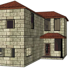 罗马风格别墅建筑SU模型下载_sketchup草图大师SKP模型