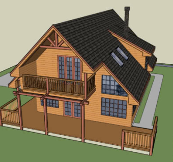 现代欧式平房SU模型下载_sketchup草图大师SKP模型