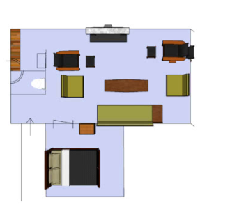 室内家具位置摆设设计SU模型下载_sketchup草图大师SKP模型