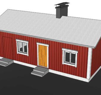 芬兰桑拿小屋SU模型下载_sketchup草图大师SKP模型