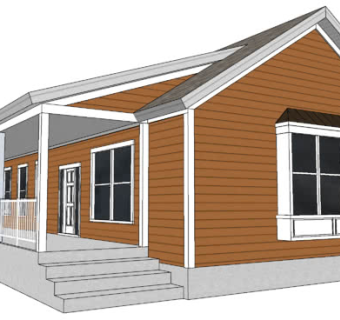 木平房走廊过道SU模型下载_sketchup草图大师SKP模型