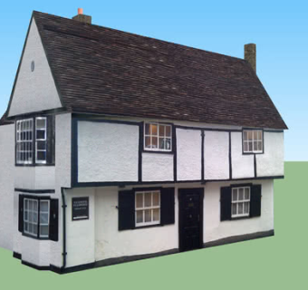 中世纪复古房屋SU模型下载_sketchup草图大师SKP模型