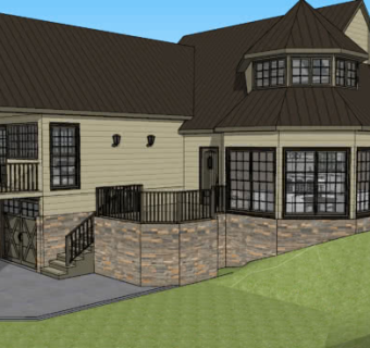 都铎风格别墅SU模型下载_sketchup草图大师SKP模型