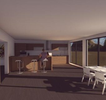 现代餐饮店室内厨房SU模型下载_sketchup草图大师SKP模型