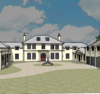 格鲁吉亚乡村别墅SU模型下载_sketchup草图大师SKP模型