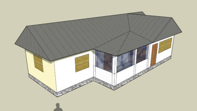 罗马尼亚乡间住宅SU模型下载_sketchup草图大师SKP模型